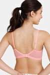 Zivame Retro Vibes Double Layered Non Wired 3/4th Coverage T-Shirt Bra - Flamingo Pink — thumbnail 3